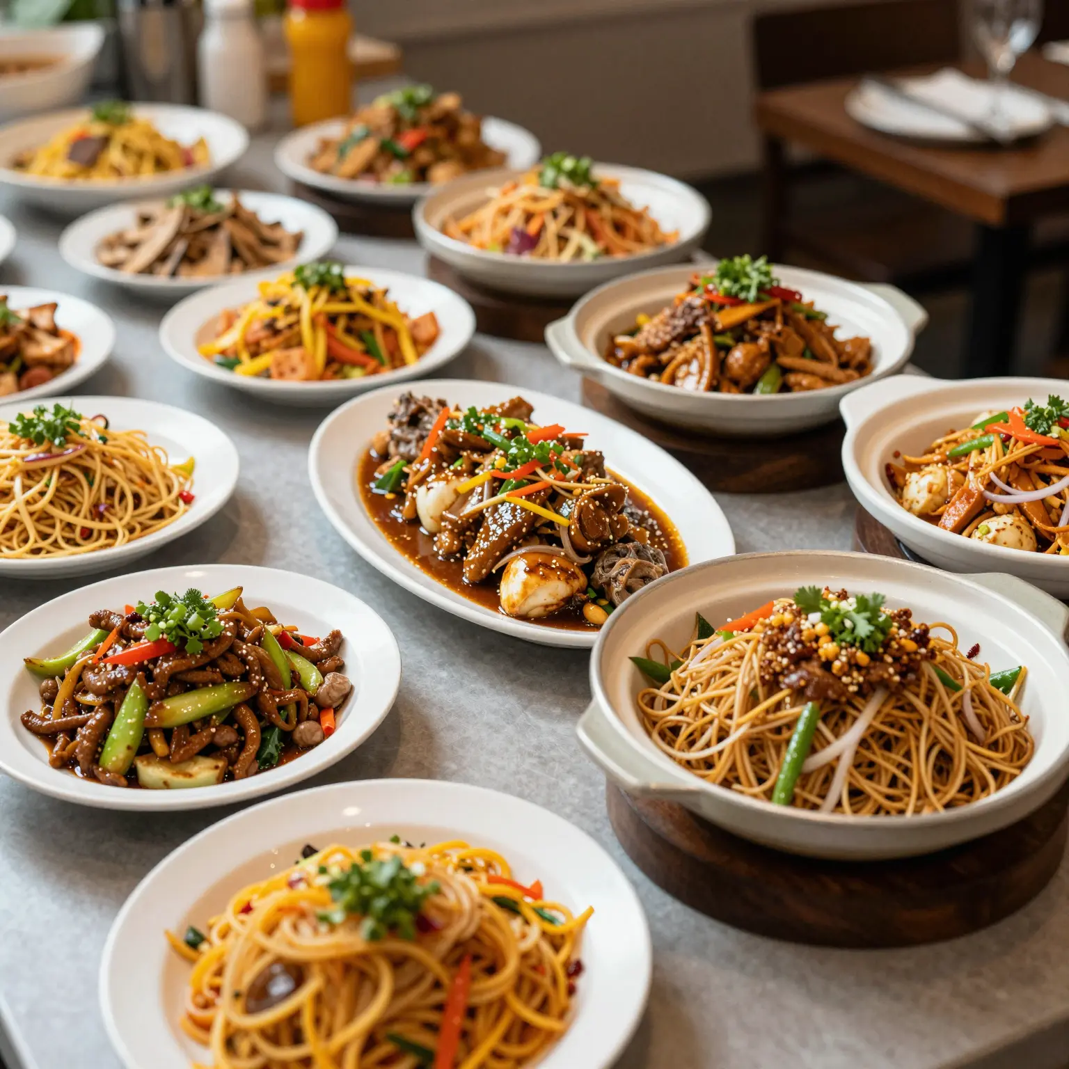 Buffet Spread at No. 1 Restaurant